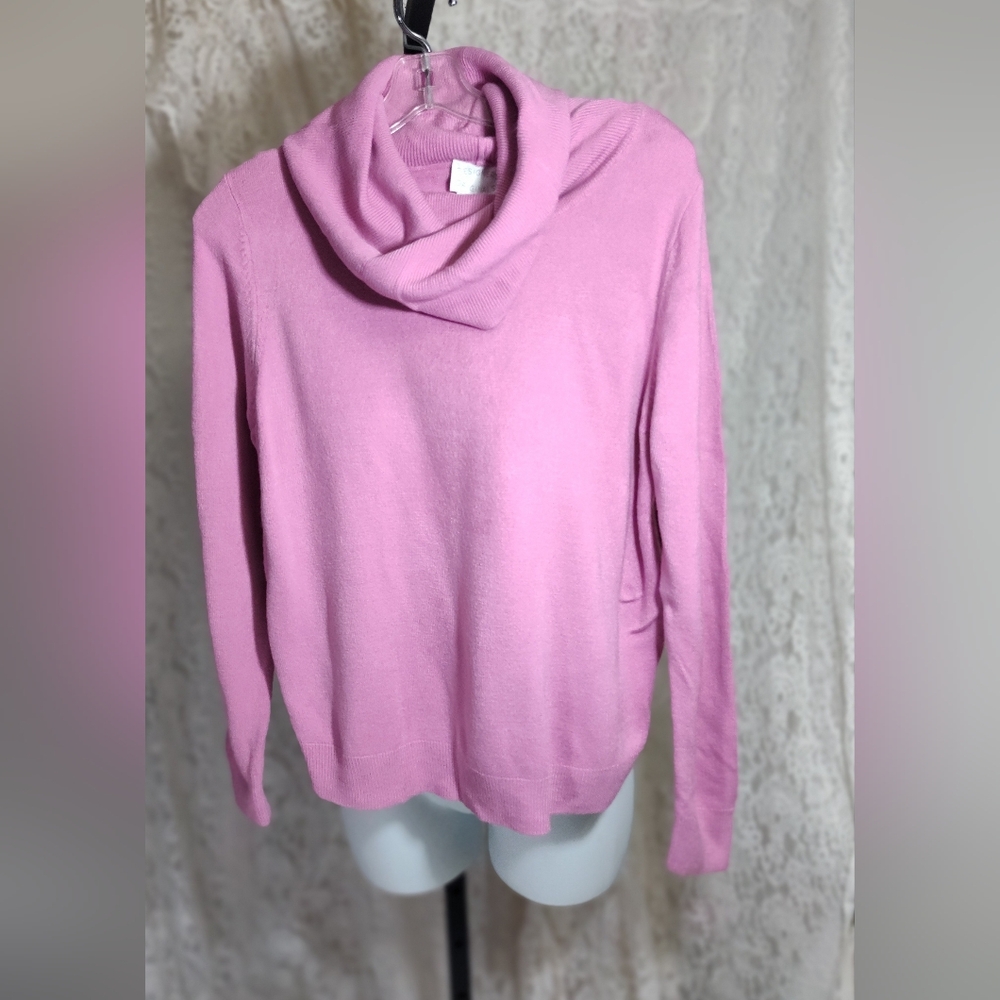 Designer Original Rose pink Cowl Neck Sweater NWOT